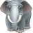 иконки elephant, слон,