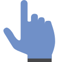 иконка hand point, указательный палец,