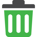 иконка trash can, мусор, мусорное ведро,