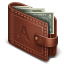 иконка wallet, кошелек, бумажник,