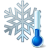 иконки thermometer, snowflake, термометр, снежинка,