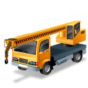 иконка truck mounted crane, кран, кран манипулятор, машина, автомобиль,