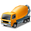 иконка mixer truck, автобетоносмеситель, бетономешалка, машина, автомобиль,