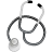 иконка stethoscope, стетоскоп,