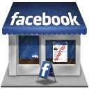 иконки Facebook, Shop, магазин, фейсбук,