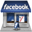 иконки Facebook, Shop, магазин, фейсбук,