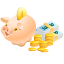 иконка money pig, money, деньги, свинья копилка,