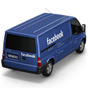 иконка Facebook, машина, автомобиль, микроавтобус,