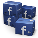 иконки Facebook, Shipping, коробки, ящики, коробка, ящик,