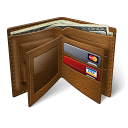 иконка wallet, кошелек, бумажник, деньги,