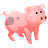 иконки Pig, свинья, животное, животные,