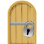иконка Locked Cell Door, замок на двери, дверь,