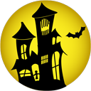 иконки  haunted house, дом с приведениями, хэллоуин, призрачный дом,