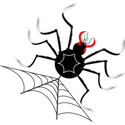иконка spider, паук, паутина,