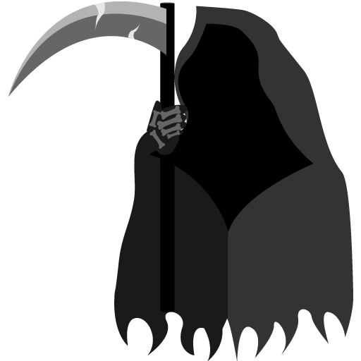 иконка grim reaper, смерть, смерть с косой, хэллоуин, death, halloween, хеллоуин,