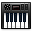 иконки Audio MIDI, клавишные,