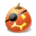 иконка Pirate, пират, тыква, halloween, хэллоуин,