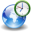 иконка world clock, мировое время, планировщик,