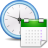 иконки system time, системное время, дата, календарь,