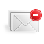 иконка Mail, remove, удалить письмо, почта,