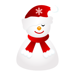 иконка sleepy, snowman, снеговик, новый год,
