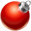 иконка ball red, елочная игрушка, новый год, шарик,