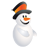 иконка Christmas Ice man, snowman, снеговик, новый год,