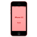 иконка iphone, red iphone 5c, iphone 5c, красный iphone 5c,