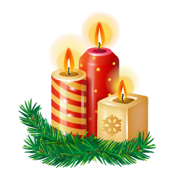 иконки новогодняя свеча, рождественские свечи, candles,