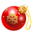 иконка рождественский шарик, новогодний шар, елочное украшение, christmas, toy,