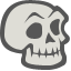 иконка череп, хэллоуин, skeleton,