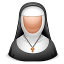 иконки nun, монахиня, женщина,