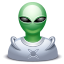 иконка alien, пришелец, ufo, инопланетянин,