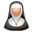 иконки nun, монахиня, женщина,