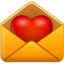 иконки признание, любовь, письмо, почта, email love,