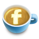 иконки facebook, фейсбук, кофе, латте,
