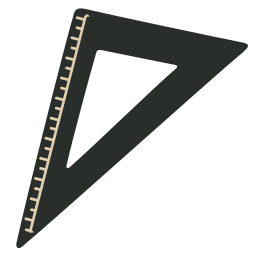 иконка треугольник, линейка, triangle,