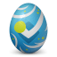 иконка foursquare, яйцо,