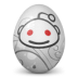 иконка reddit, яйцо,