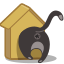 иконка кот, кошка, скворечник, cat, birdhouse,