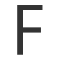 иконка буква f,