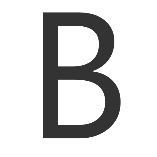 иконка буква b,