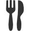 иконка столовые приборы, вилка, нож, restaurant,