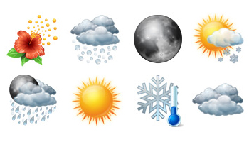 Vista Style Weather Icons Set