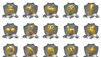 Shield Badge Social