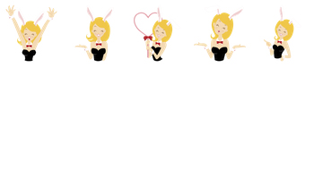Girl in a Bunny Suit Icons by DaPino