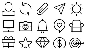 40 free stroke icons from Sympletts pack