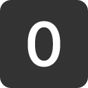 иконка 0 square, square