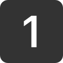 иконка 1 square, square