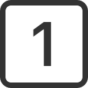 иконка 1 square, square